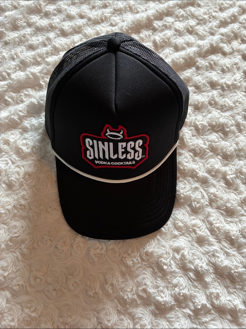 Sinless Vodka Cocktails Black Trucker Hat